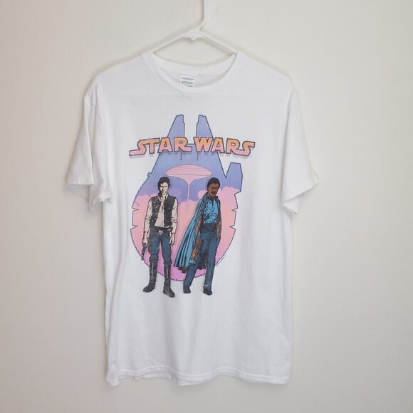 Star Wars Y2K Han Solo Lando Calrissian graphic tee - Picture 1 of 9